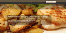 Tablet Screenshot of cafe-restaurant-george.de